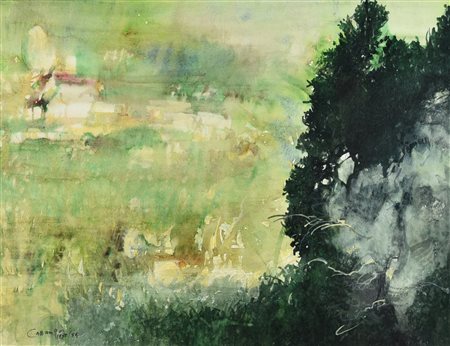 Giancarlo Cazzaniga (1930 - 2013) SENZA TITOLO, 1980/85 acquarello su carta,...