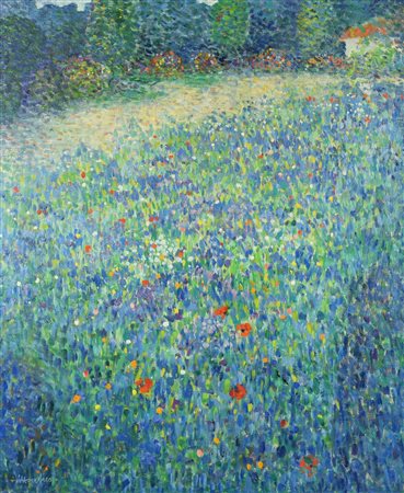 Ettore Fico (1917 - 2004) SENZA TITOLO olio su tela, cm 95x80 firma sul...