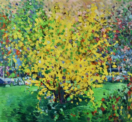 Ettore Fico (1917 - 2004) SENZA TITOLO olio su tavola, cm 50x65 firma sul...