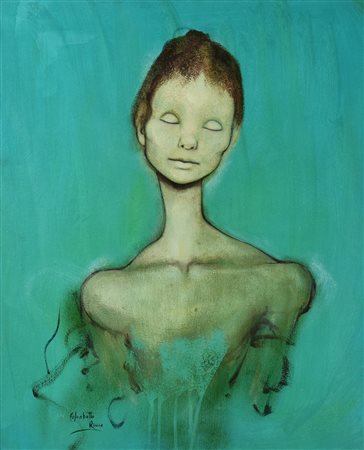 Enrico Colombotto Rosso (1925 - 2013) FIGURA, (anni '60) olio su tela, cm...