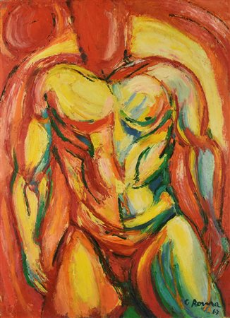 Gina Roma (1914 - 2005) NUDO, 1967 olio su tela, cm 70x50 firma e data