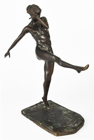 Paolo Petrovich Troubetzkoy (1966 - 1938) FIGURA FEMMINILE bronzo, cm...
