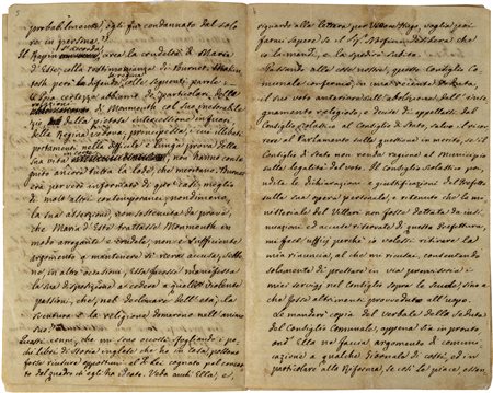 SAFFI AURELIO DI SAN VARANO DI FORLÌ - Lunga lettera manoscrittaDatata 26...