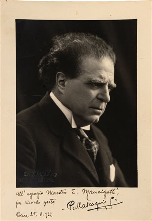 FOTOGRAFIA MASCAGNI con dedica e autografo del compositore Pietro...
