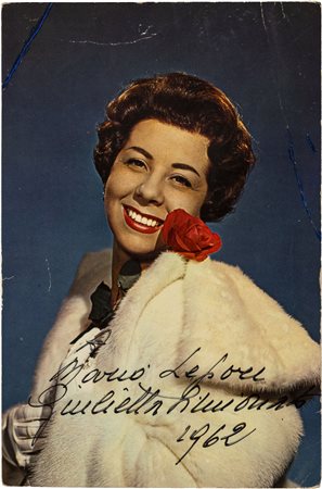 SIMIONATO GIULIETTA - FOTOGRAFIA DELLA FAMOSA MEZZOSOPRANO CON DEDICA E FIRMA...