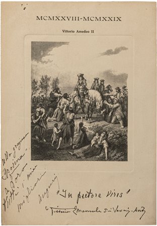 VITTORIO EMANUELE DI SAVOIA AOSTA, CONTE DI TORINO, nobile e generale...