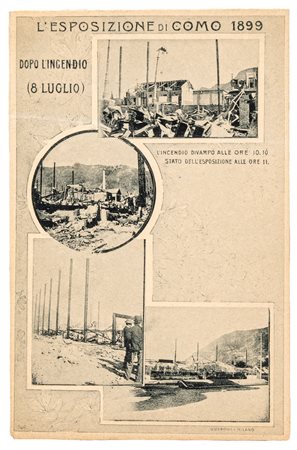CARTOLINA COMO - L'ESPOSIZIONE DI COMO DEL 1899Formato piccolo, non...