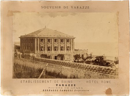 FOTOGRAFIA VARAZZEGrande fotografia all'albumina dell'ETABLISSEMENT DE...