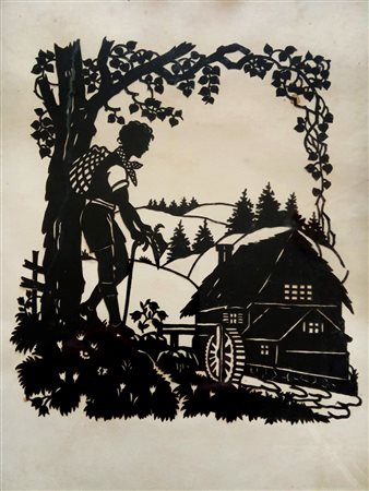 ANONIMO, SILHOUETTETipo di raffigurazione, più frequentemente un ritratto, di...