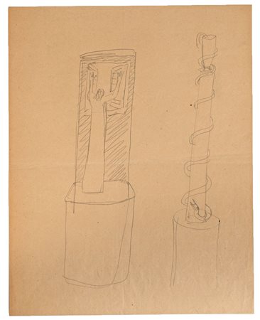 MELOTTI FAUSTO - DisegnoMatita su cartaCm. 28 x 21,7Certificato dell'Archivio...