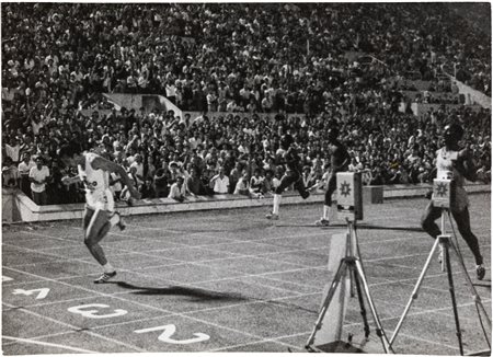 MENNEA PIETRO - FOTOGRAFIA DELLA FINALE DEI 200 METRI PIANI VINTA COL TEMPO...