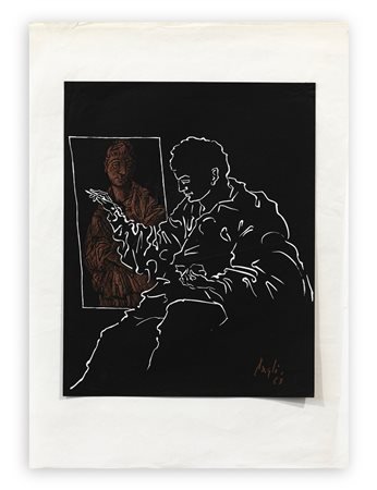 CORRADO CAGLI (1910-1976) - Senza Titolo, 1963