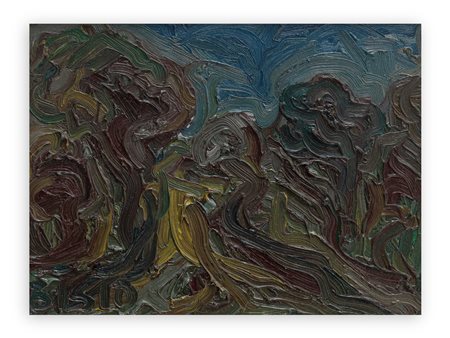 PIETRO BISIO (1932) - Verso sera nella valle del Bandasso, 1965