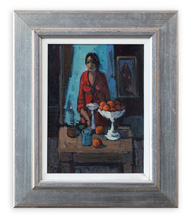 GIAMPIETRO MAGGI (1934) - Figura in rosso, 1974