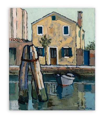 SILVIO MARCHESAN (1930) - Casa gialla a Pellestrina