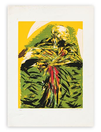 REMO BRINDISI (1918-1996) - Uomo dilaniato con esplosivo, 1981