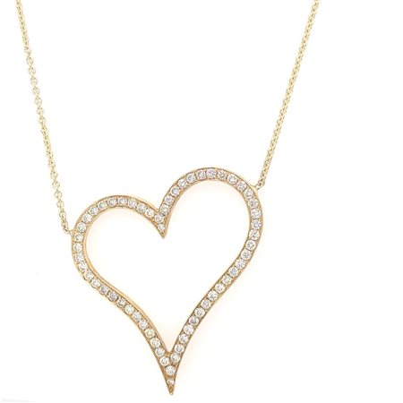 GIROCOLLO IN ORO 6.60 GR CON CUORE DI DIAMANTI - RS11204