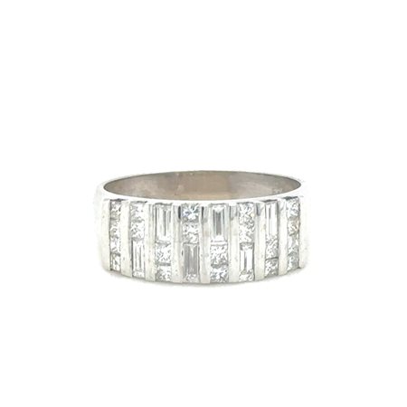 ANELLO IN ORO BIANCO - 4.09 GR CON DIAMANTI - DH-R662