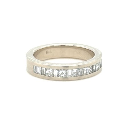 ANELLO IN ORO BIANCO - 6.48 GR CON DIAMANTI NATURALI - DH-R974