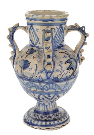 Italia del Sud. XIX-XX secolo (1800 - 1999)
Vaso quadriansato con decoro di caccia