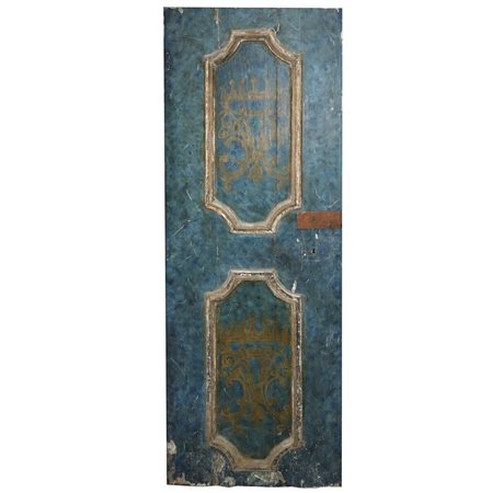 Porta a un'anta laccata verde e dorata, 18° secolo