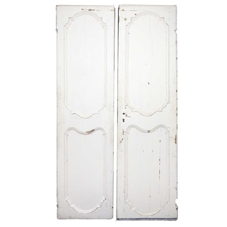 Porta a due ante rilaccata bianca, XVIII