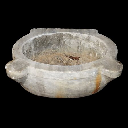 Acquasantiera antica in marmo, 18° secolo
