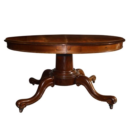 Tavolo rotondo allungabile con 4 sedie