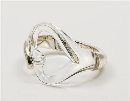 BRACCIALE RIGIDO IN ARGENTO E CRISTALLO - SILVER AND CRYSTAL BRACELET Elsa...