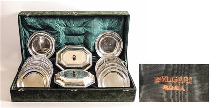 IMPORTANTE SERVITO DA TAVOLA IN ARGENTO - SILVER TABLE SET Bulgari, Roma...