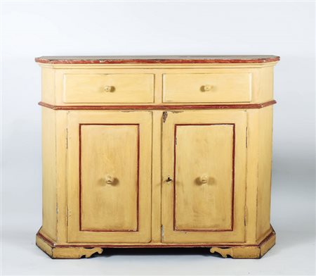 CREDENZA IN LEGNO LACCATO - LACQUERED CUPBOARD fine del XIX/inizio del XX...