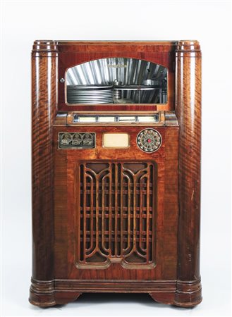 JUKEBOX IN RADICA DI NOCE WURLITZER MODELLO 412 - BURR WALNUT WURLITZER...