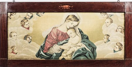 MADONNA CON BAMBINO E ANGELI - THE MADONNA WITH CHILD AND ANGELS stampa su...