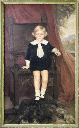 NERA SIMI (1890-1987) Ritratto di fanciullo vestito alla marinara Anni Trenta...