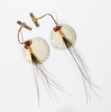 A pair of Indian Naga earrings