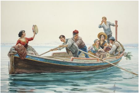 Pietro Gabrini (1856 - 1926)
In barca, 1913