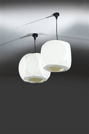 PRODUZIONE ITALIANA<BR>Coppia di lampade a sospensione