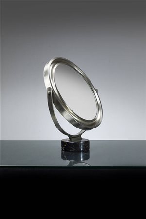 SERGIO MAZZA<BR>Specchio da tavolo orientabile mod. Narciso