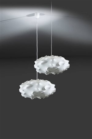 PRODUZIONE ITALIANA<BR>Coppia di lampade a sospensione