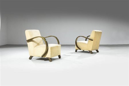 VITTORIO VALABREGA<BR>Coppia di poltrone