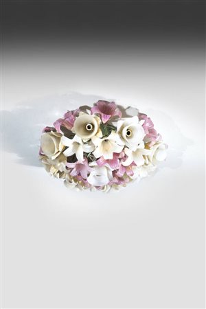 BAROVIER & TOSO<BR>Lampada a sospensione ad elementi floreali