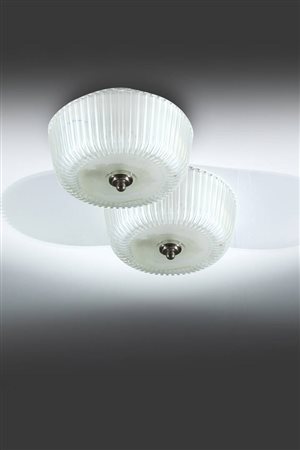 SEGUSO<BR>Coppia di plafoniere