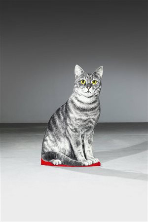 PIERO FORNASETTI<BR>Milano 1913 - 1988<BR>Portaombrelli mod. Gatto