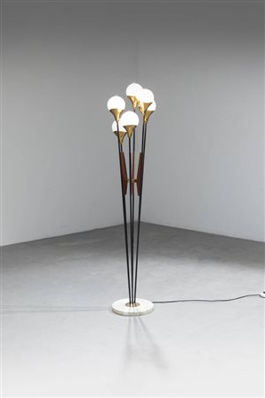 STILNOVO<BR>Lampada da terra mod. Alberello a sei luci