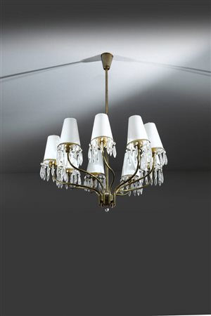 ANGELO LELII<BR>Lampadario a nove luci