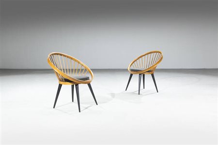 YNGVE EKSTROM<BR>Coppia di poltroncine