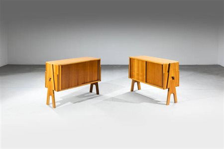 ANGELO MANGIAROTTI, BRUNO MORASUTTI<BR>Coppia di credenze