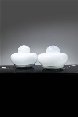 GIULIANA GRAMIGNA<BR>Coppia di lampade da tavolo mod. Electra