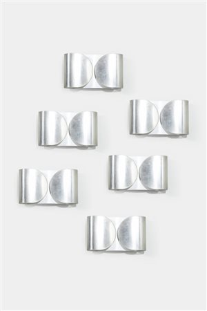 AFRA E TOBIA SCARPA<BR>Sei lampade da parete mod. Foglio