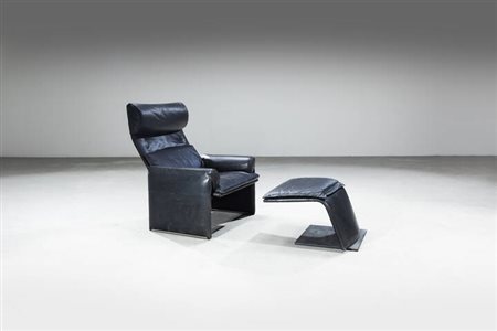 SAPORITI<BR>Poltrona con poggiapiedi